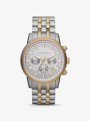 michael kors oversized hutton two-tone watch|Amazon.com: Michael Kors Two Tone Watch.